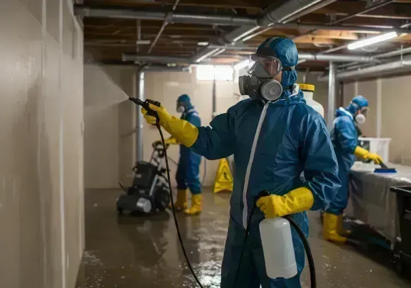 Basement Sanitization and Antimicrobial Treatment process in Fairmont, IL